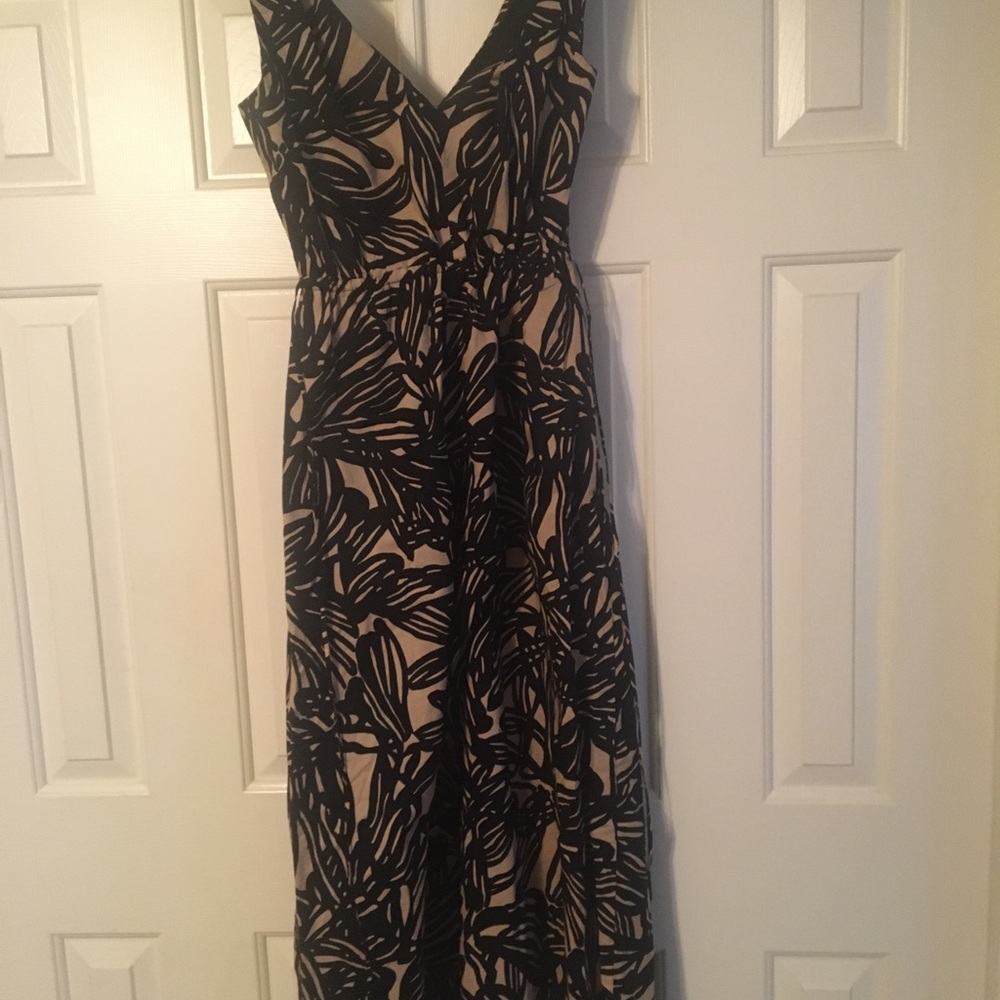 Ladies ankle length sun dress v no zipper back NEW